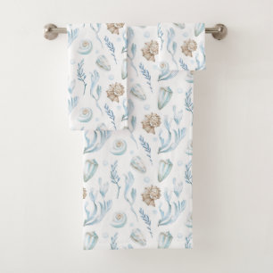 Beach Style Maritime Coastal Bath Towel Set