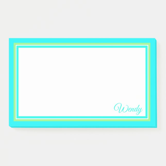 Beach Style Post It Note For Wendy Or You (Front)