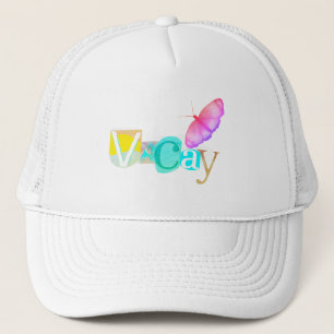 Beach Style Retro Vacay Mode Trucker Hat