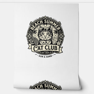 Beach Summer Cat Funny Cat Graphic - Beach Summer Wallpaper