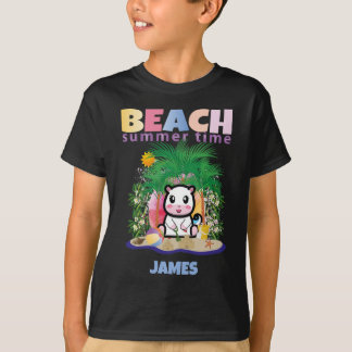 Beach Summer Funny Colourful Kids T-Shirt