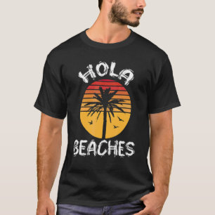 Beach Summer Palm Tree Retro Style Men Women Holi T-Shirt