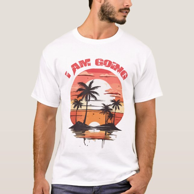beach summer vacation shirt (Front)