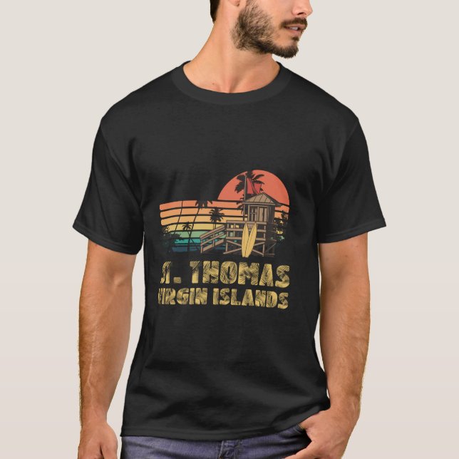 Beach Summer Virgin Islands St Thomas Family Vacat T-Shirt (Front)