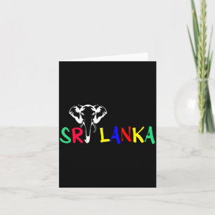 Beach Summertime Ocean _ Sri Lanka Elephant _ Card
