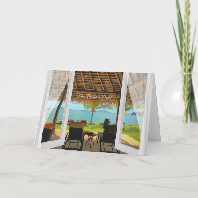 Beach Sun Fun Tropics Magical Birthday Card (Front)