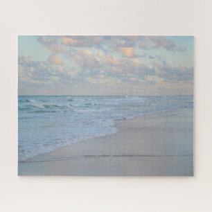Beach Sunrise Calm Water Artistic Art Large Jigsaw Puzzle