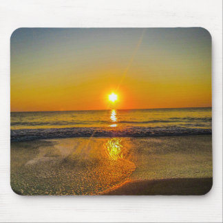 Beach sunrise Mousepad