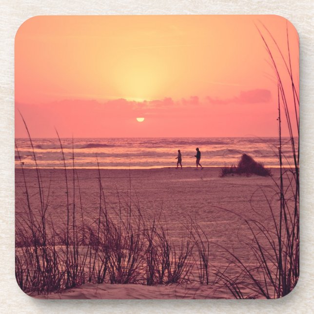 Beach Sunrise Photography Coasters (Front)
