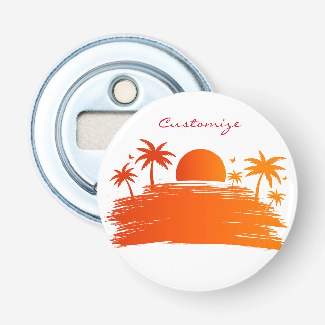 Beach Sunrise Sunset Thunder_Cove  Bottle Opener (Front)