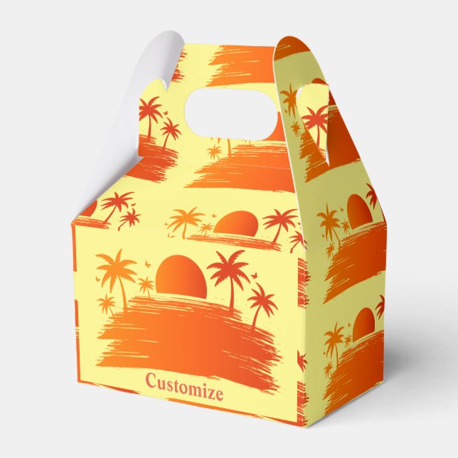 Beach Sunrise Sunset Thunder_Cove Favour Box (Front Side)