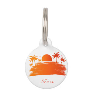 Beach Sunrise Sunset Thunder_Cove Pet Tag