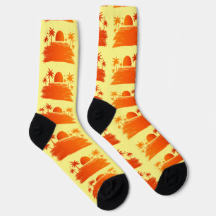 Beach Sunrise Sunset Thunder_Cove Socks