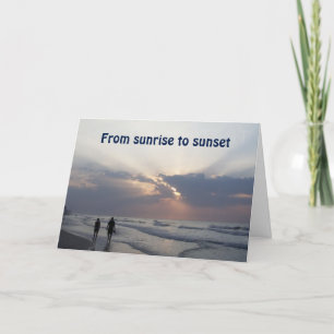 BEACH SUNRISE-TO SUNSET-HOPE BIRTHDAY IS BEST YET CARD