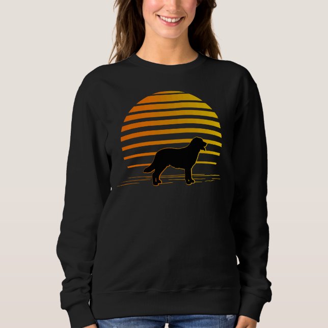Beach Sunset And Labrador Retriever Sweatshirt (Front)