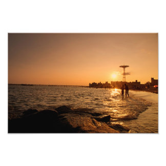 Beach Sunset - Coney Island - Brooklyn Photo Print