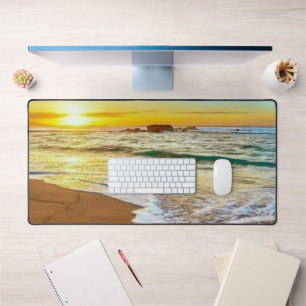 Beach Sunset Desk Mat