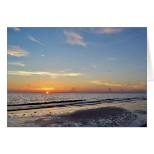 Beach Sunset Greeting Card