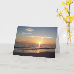 Beach Sunset Greeting Card