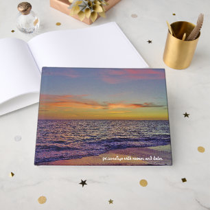 Beach Sunset Guest Book