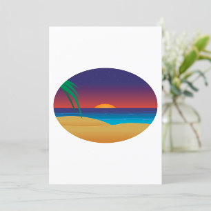 Beach Sunset Invitation