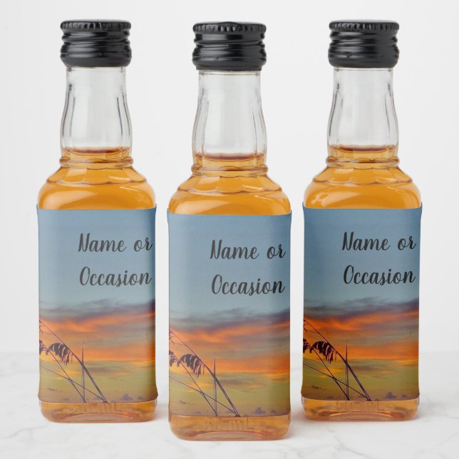 Beach Sunset Label (Bottles)