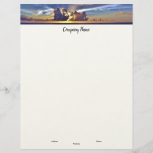 Beach Sunset Letterhead