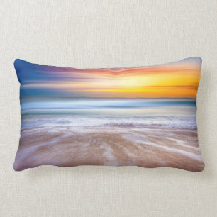 Beach Sunset Lumbar Cushion