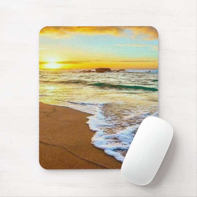 Beach Sunset  Mouse Pad (With Mouse)