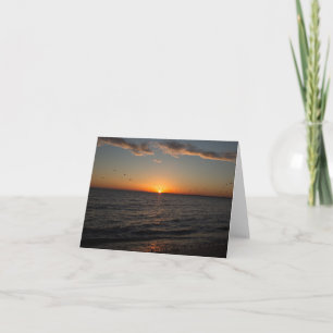 Beach Sunset Note Card