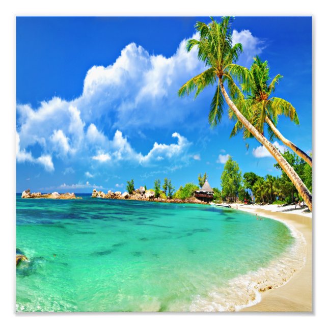 Beach Sunset Photo Print (Front)