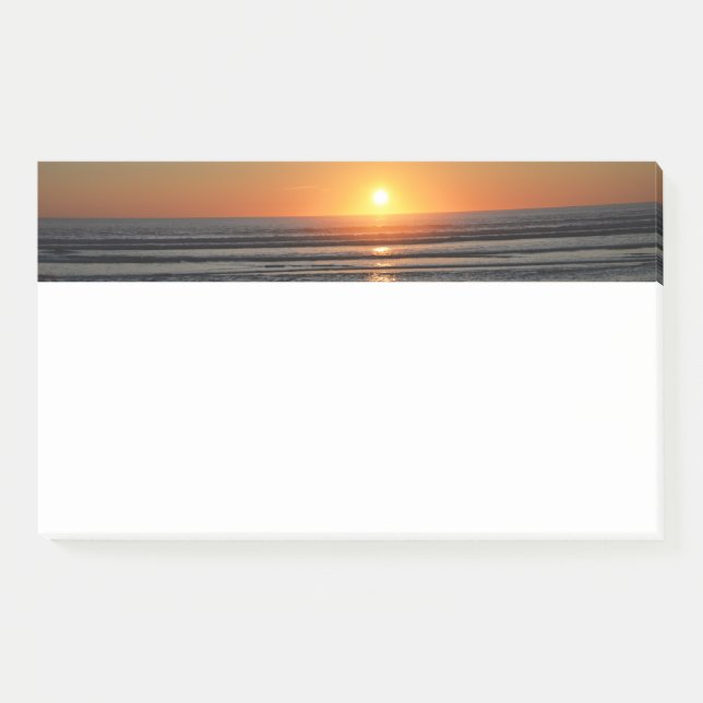 Beach Sunset Photo Stationery 10x6 Notes (Front)