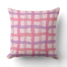 Beach Sunset Pink and Purple Gingham