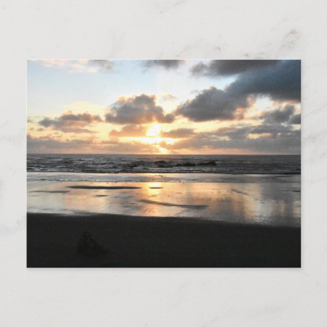 beach sunset postcard (Front)