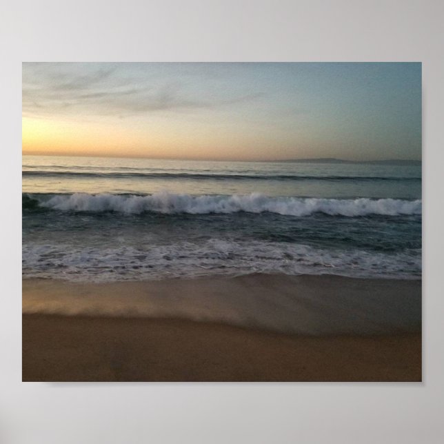 Beach Sunset Poster (Front)