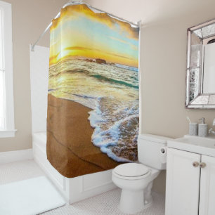 Beach Sunset Shower Curtain