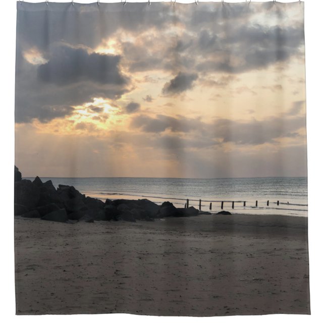 Beach Sunset Shower Curtain (Front)