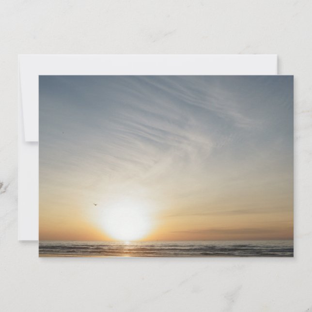 Beach Sunset Sunrise Celebration Add Your Text Invitation (Front)