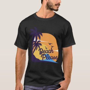 Beach Sunset Vibes Summer Tropical T-Shirt