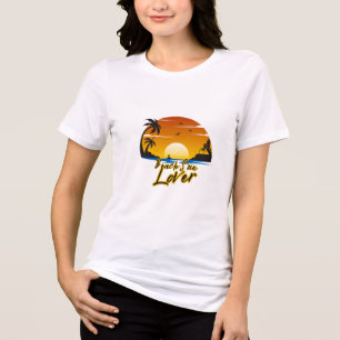 Beach Sunset Vibes Summer Tropical T-Shirt Tri-Blend Shirt