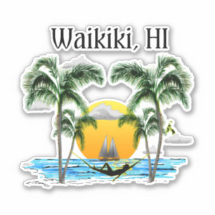 Beach Sunset Waikiki Hawaii