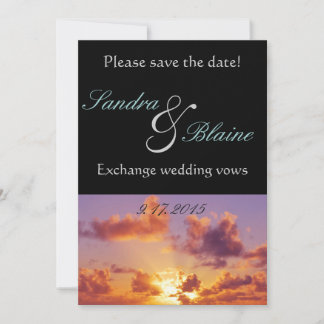 Beach Sunset Wedding Special Save The Date
