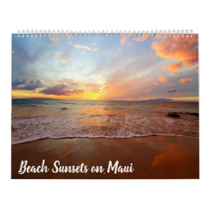 Beach Sunsets on Maui Calendar