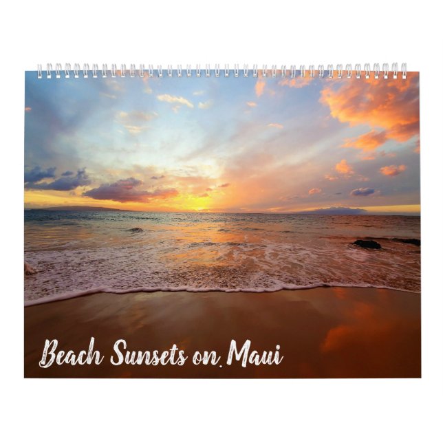 Beach Sunsets on Maui Calendar (Cover)