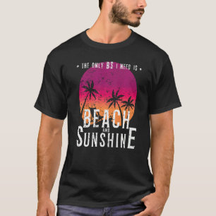 Beach Sunshine Ocean Tropical Hello Summer T-Shirt