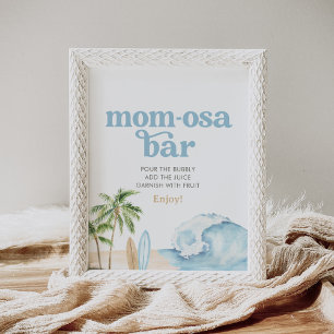 Beach Surf Baby Shower Mimosa Bar Sign
