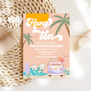 Beach Surf Birthday Party Invitation