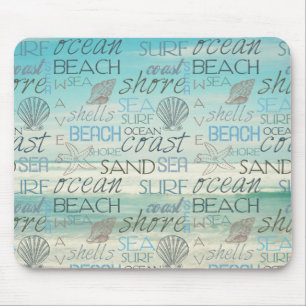 Beach Surf Sand Sea Mouse Pad