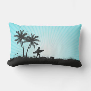 Beach Surfer throw pillows