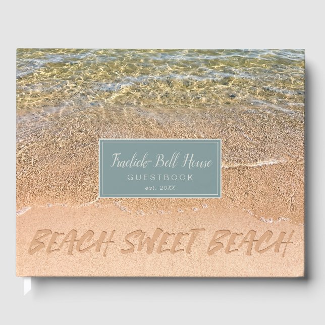 Beach Sweet Beach Hospitality Guest Book (Front)